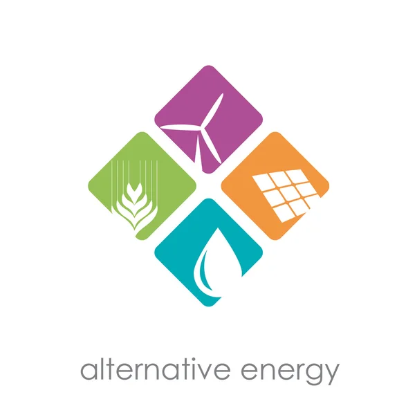 Vetor sinal de energia alternativa — Vetor de Stock