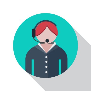 Vektör işareti bilgi Servisi, düz tasarım