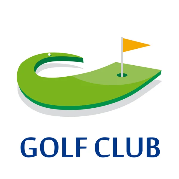 Sinal de vetor abstrato Golf Club — Vetor de Stock