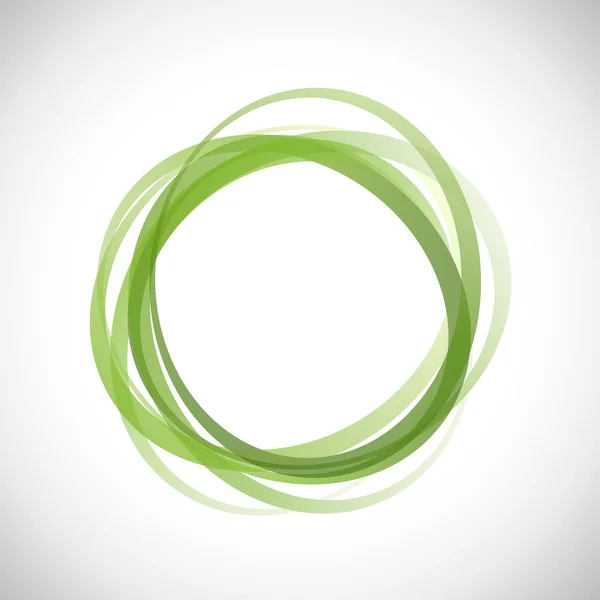 Vector Green Rings Background — Stock Vector