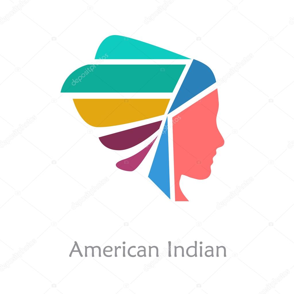 Vector sign American Indian