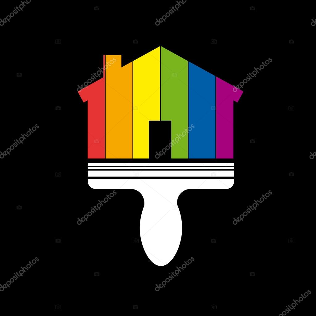 Vector sign house painting
