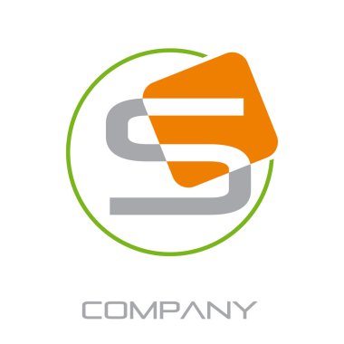 Vektör işareti soyut Harf S