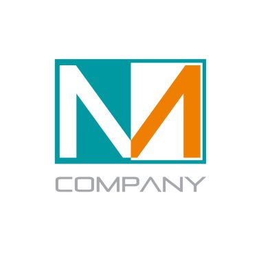 Vektör işareti soyut harf M