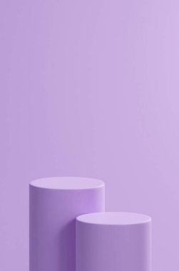 İki iyi vergilendirilmiş tüp podyum, iyi vergi renk paleti, ürün yerleştirme, iyi vergi arkaplan renk paleti. çift podyum