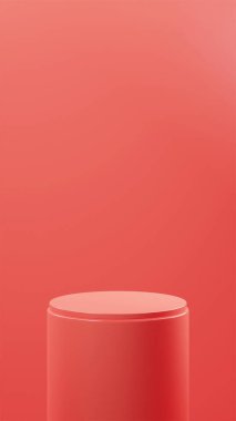 Dikey Turuncu Kırmızı arkaplan, Turuncu Kırmızı yuvarlak tahta, Turuncu Kırmızı renk paleti, ürün yerleştirme, arkaplan rengi paleti