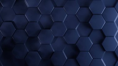 Üç boyutlu arka plan, Kraliyet Donanması altıgen desenli. Farklı derinliklere sahip üç boyutlu altıgen desen. Desen 3 boyutlu arka plan. 3d arkaplan