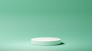 yatay tılsım arka planı, izole edilmiş beyaz yuvarlak taban, tılsım renk paleti, ürün yerleştirme, arkaplan rengi paleti