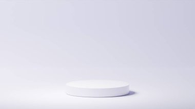 yatay çok yumuşak mor arkaplan, izole edilmiş beyaz yuvarlak taban, çok yumuşak mor renk paleti, ürün yerleştirme, arkaplan rengi paleti