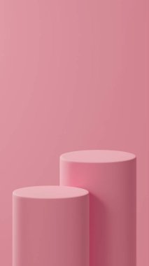 Double Rose podyumları turladı. Gül rengi palet. 3d ürün yerleştirme