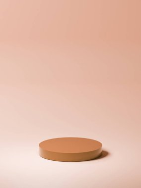 ürün oluşturma arkaplanı, kumtaşı yuvarlak tahta, yumuşak kumtaşı arkaplan, temel panonun pastel rengi