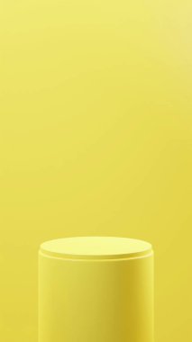 Dikey Sarı arkaplan, Sarı yuvarlak tahta, Sarı renk paleti, ürün yerleştirme, arkaplan rengi paleti