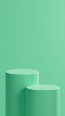 Mountain Meadow 'un arka planına yerleştirilmiş çift yatay podyum renginde. Fotoğraf: Stüdyo 2 Podyum