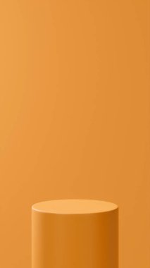 dikey ateş turuncu arka plan, izole ateş turuncu yuvarlak taban tüp, ateş turuncu renk paleti, ürün yerleştirme, ateş turuncu arkaplan rengi