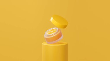 İzole edilmiş gündoğumu esrar kremi, gündoğumu podyumunda yüzen esrar kremi, gündoğumu kapaklı yüzen ot kremi, gündoğumu arka planı