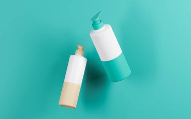 parlak renkli losyon şişesi, losyon şişesi nesnesi.