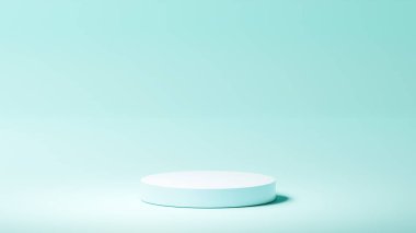yatay çok açık mavi arkaplan, çok açık mavi yuvarlak taban, açık mavi renk paleti, ürün yerleştirme, arkaplan rengi paleti.