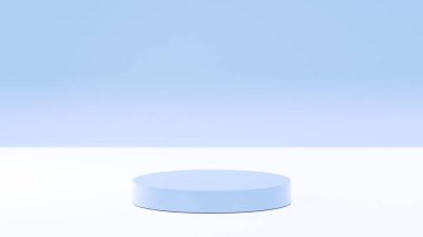 Yatay mavi yuvarlak tahta oranına sahip fotoğraf, mavi ve beyaz arkaplan, temel panonun pastel rengi