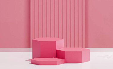 Karpuz rengi altıgen taban, karpuz arkaplan ortasında çizgili desen.