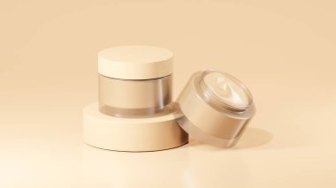 2 paket Toskana esmer krem şişesi, podyumda esrar kremi şişeleri, açık esrar krema şişeleri..