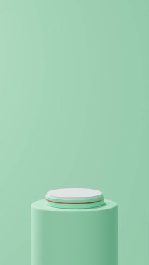 izole edilmiş nane şekeri podyumu kırmızı şeritli yuvarlak naneli tüp, hafif arkaplan.