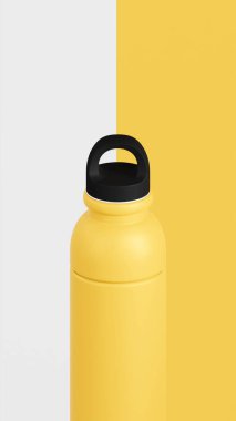 Mikado 'nun mikado ve beyaz arkaplan üzerine yerleştirilmiş dikey kapaklı dikey şişe izole edilmiş fotoğrafı.