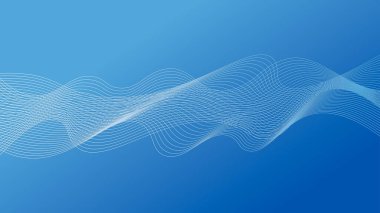 Yatay dalgalı dokuyu parlak mavi renk ayrımıyla harmanlıyor