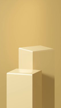 Bir çift Grandis renk sütun dikdörtgen şekilli ve yumuşak, kıvrımlı kenarlarla tasarlanmıştır.