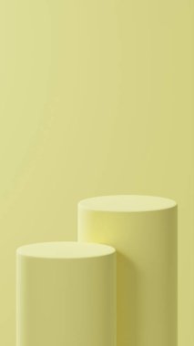 Çifte haki podyumları turladı. Haki renk paleti. 3d ürün yerleştirme