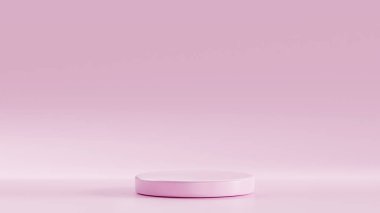 kızarık arkaplan üzerine izole edilmiş 3D tahta, kızarık arkaplan üzerine yerleştirilmiş 3d podyum