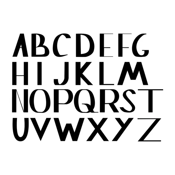 Alphabet-Buchstaben unter der klassischen Voreingenommenheit — Stockvektor