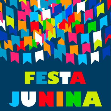 Festa Junina Brezilya Festivali. Folklor tatil.