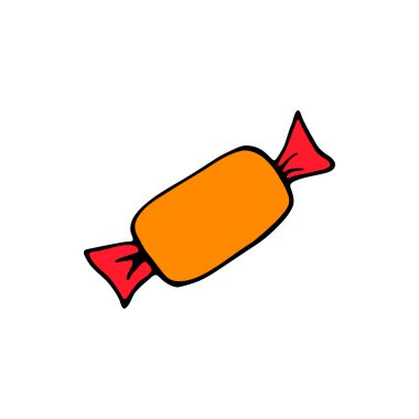 Şeker kamışı simge stil elinde çizgili çizmek