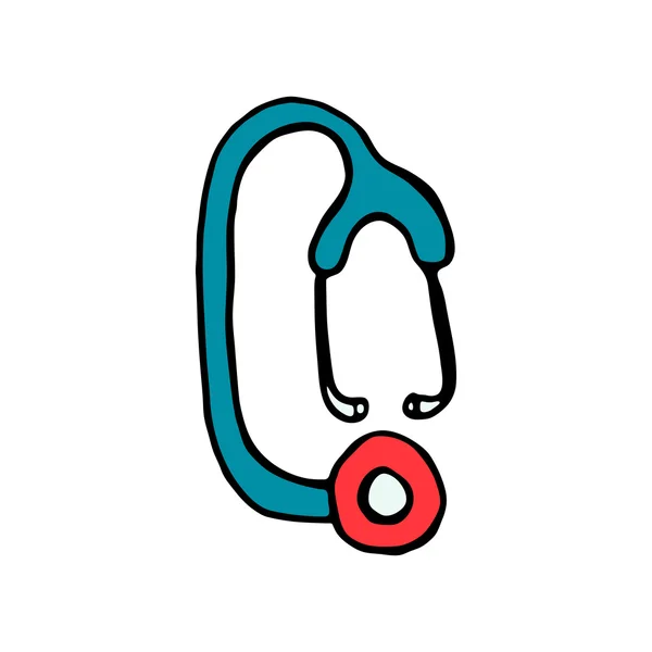 Phonendoscope ikony, stetoskop izolovaných na bílém pozadí — Stockový vektor