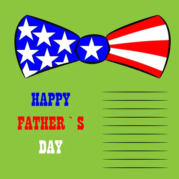 Happy Father's Day greeting card design with necktie — Stock Vector