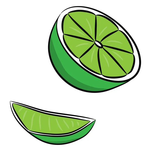 Набор лимонных фруктов, выделенный на белом фоне — стоковый вектор