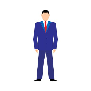 Düz tasarım stili modern vektör illüstrasyon kavramı beyaz arka plan üzerinde başarılı businessan