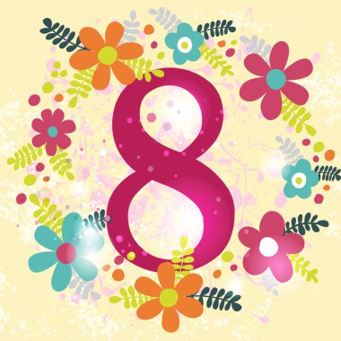 kadın günü tebrik kartı