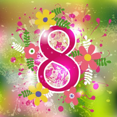 kadın günü tebrik kartı