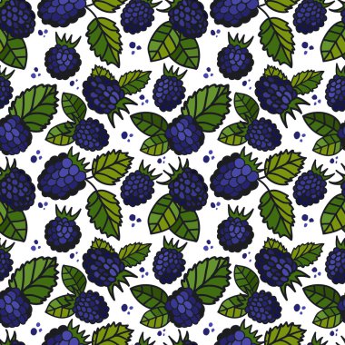 böğürtlen seamless modeli