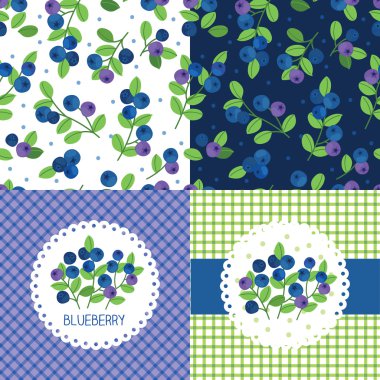 yaban mersini tasarım öğeleri kümesi