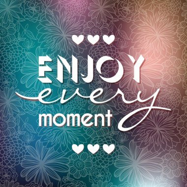 Poster Motivasyona yazı ile