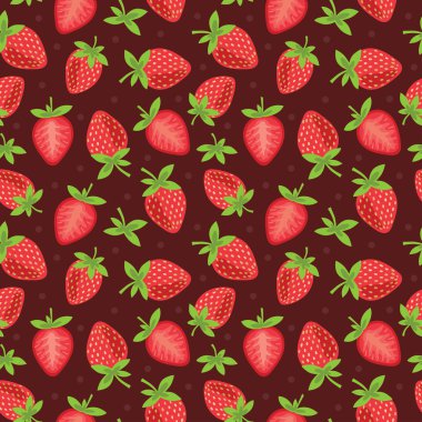Kırmızı çilek Seamless Modeli