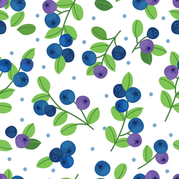 无缝蓝莓模式 — 图库矢量图片