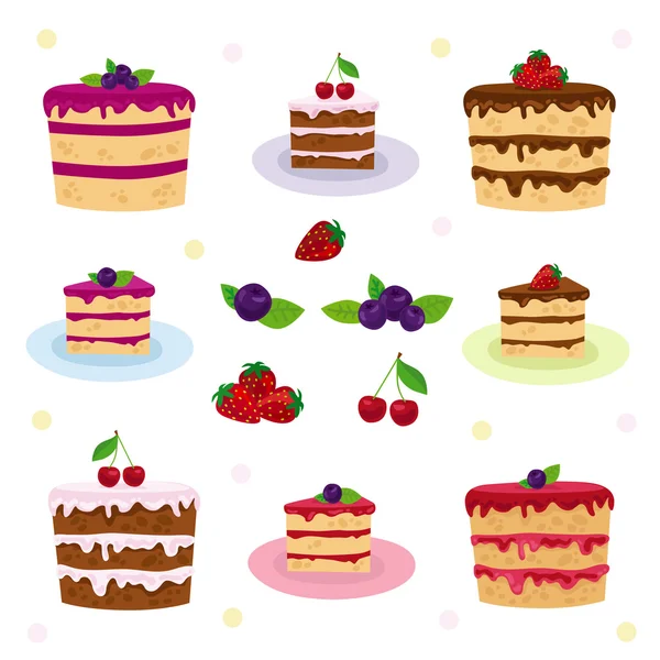 tatlı çörekler ve çilek seti