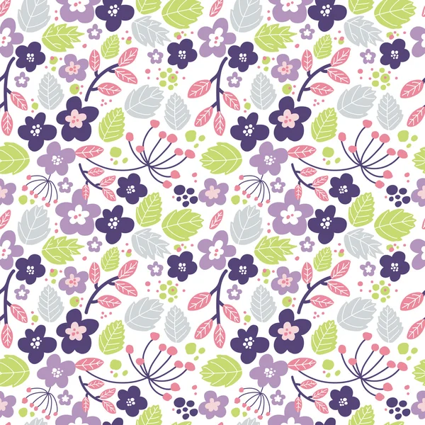 Patrón floral abstracto — Vector de stock