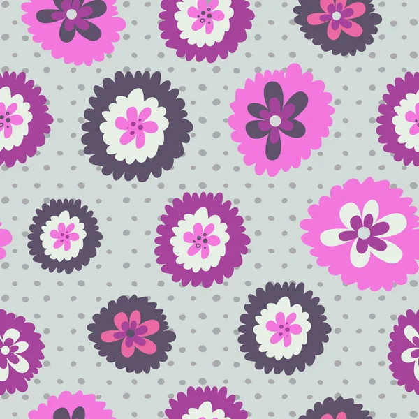 Bonito fundo floral decorativo — Vetor de Stock