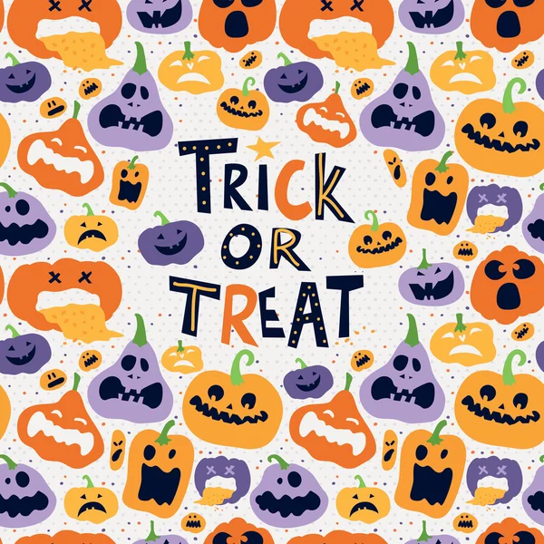 Çizgi film Cadılar Bayramı kartı