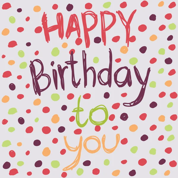 soyut mutlu doğum günü kartı