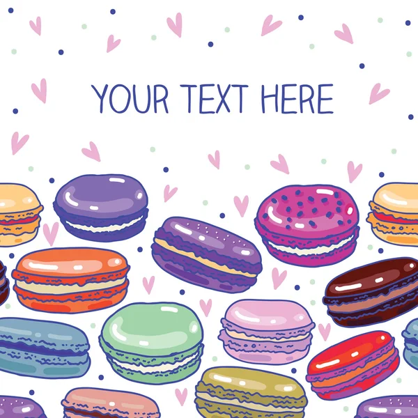 Macarons doux Contexte — Image vectorielle